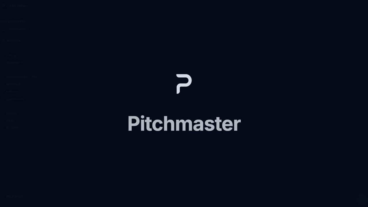 Opening frame of the PitchMaster video